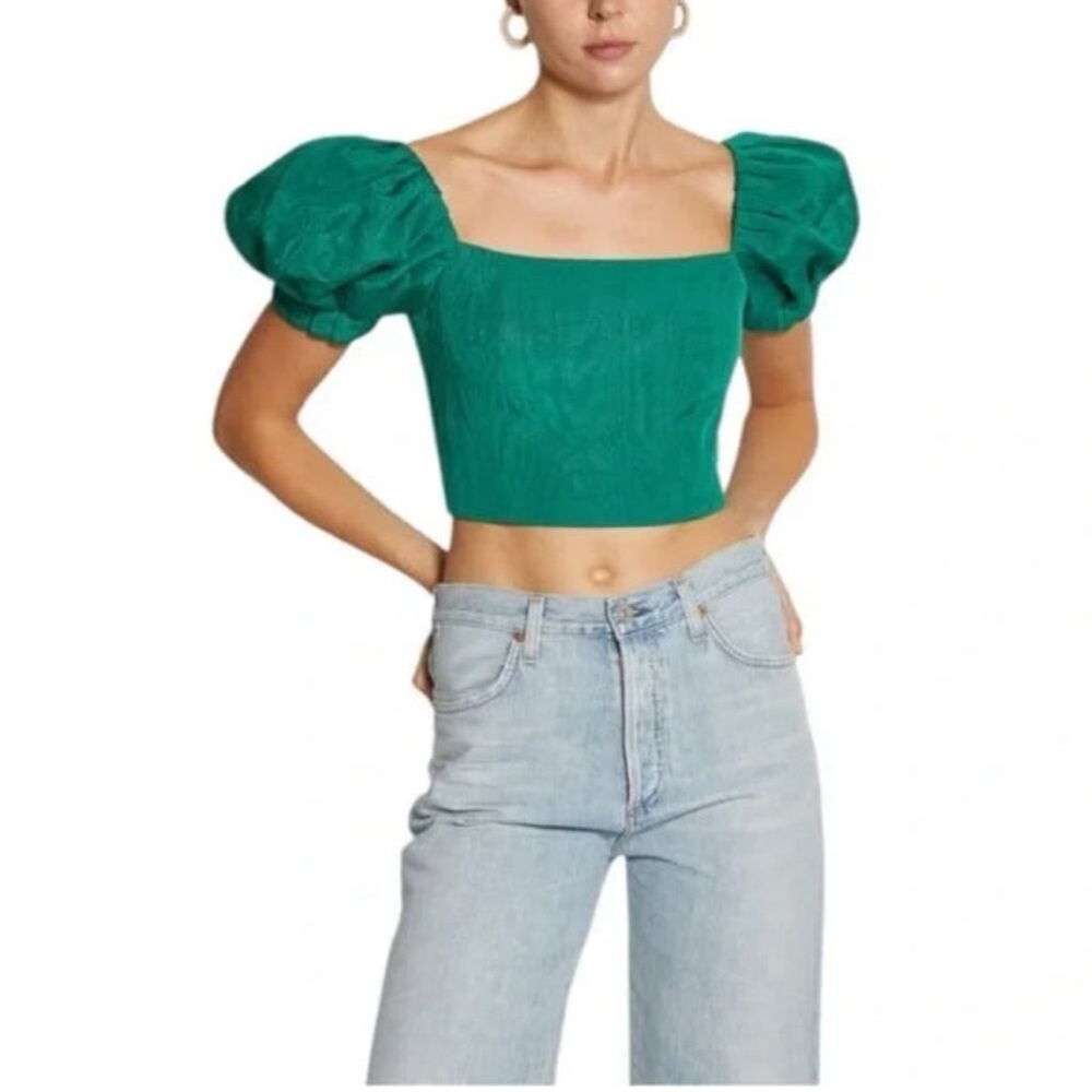 Alice + Olivia Puff Sleeve Top